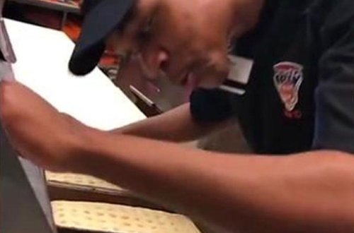 Bu görüntülərə baxan bir də restoranlarda pizza yeməz - VİDEO