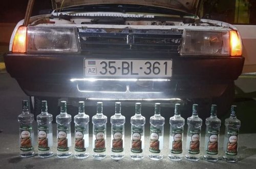 Gömrükdə “araq əməliyyatı” - FOTO