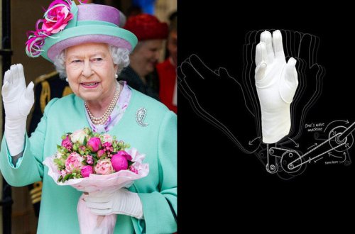 Tələbələr kraliçaya saxta əl hədiyyə etdilər - FOTO