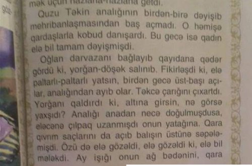 İbtidai sinif kitabında biabırçılıq: 