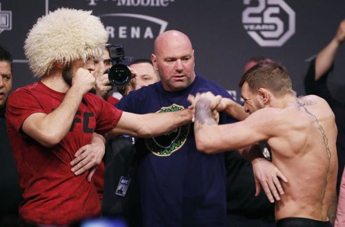 Makqreqor və Nurməhəmmədov arasında gərginlik - VİDEO