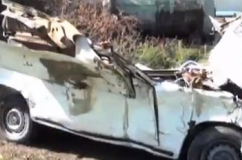 Maşın körpüdən aşdı – 2 nəfərin öldüyü dəhşətli qəzanın görüntüləri – VİDEO