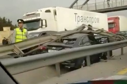 Bakı-Sumqayıt yolunda ağır qəza - VİDEO