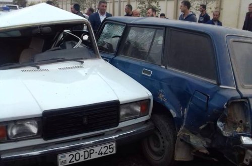  SON DƏQIQƏ:  Gəncədə zəncirvari yol qəzası-FOTOLAR