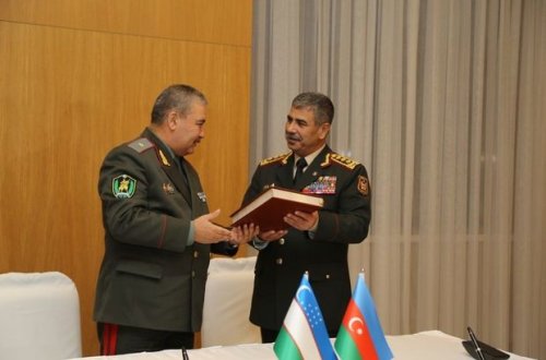 Azərbaycan və Özbəkistan hərbi əməkdaşlıq Planı imzaladı - FOTO