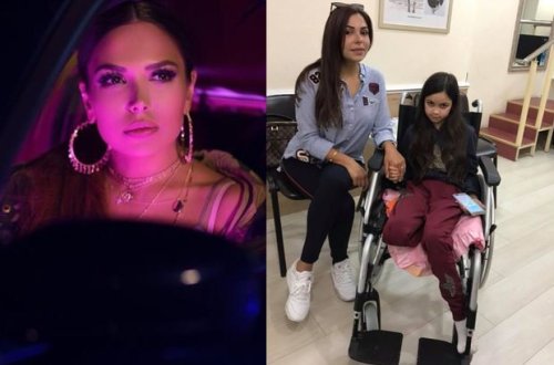 Azərbaycanlı müğənnidən ayağını itirən qıza on iki minlik yardım - FOTO