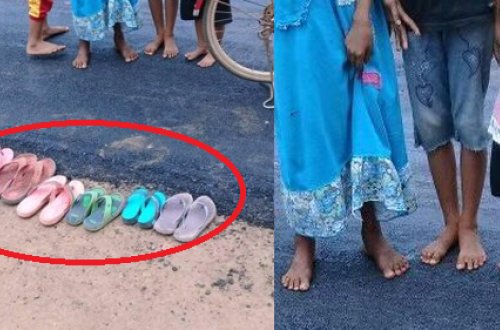 İlk dəfə asfalt görən sakinlər görün nə etdi - FOTOLAR