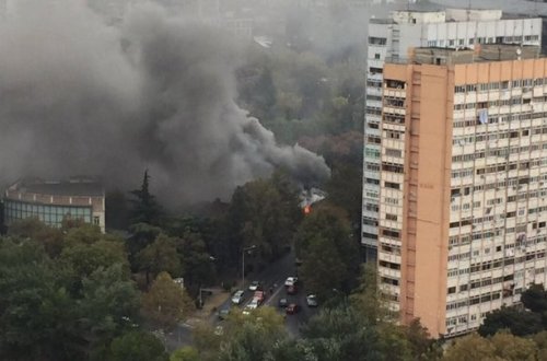 Qaçqınların yaşadığı binada YANĞIN OLDU