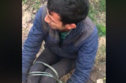 Azərbaycanda əmisinin gəlinini qaçıran evli kişini iplə bağlayıb başına oyun açdılar (+18 VİDEO)