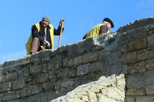 Zığda istinad divarları sökülür - Təhlükə davam edir - FOTO