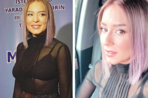 Əməkdar artist transparan köynəkdə - FOTO