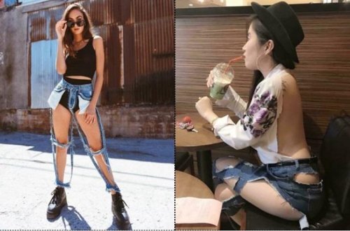 Küçəyə elə geyimdə çıxdılar ki... - Fotolar