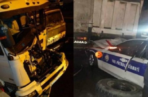 Bakıda ağır qəza: YPX avtomobili 2 yük maşınına çırpıldı — VİDEO