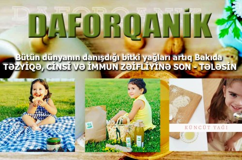 Bütün dünyanın danışdığı bitki yağları artıq Bakıda – TƏZYİQ, CİNSİ VƏ İMMUN ZƏİFLİYİNƏ SON - FOTOLAR