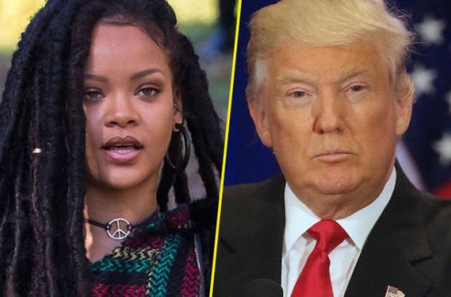 Rihanna Trampa qadağa qoydu - VİDEO
