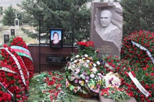 Amaliya Pənahova dəfn edildi - Fotolar