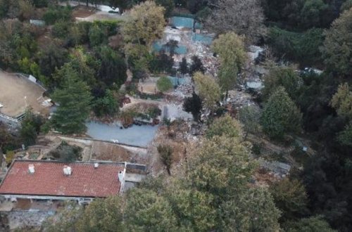 Adnan Oktarın qanunsuz tikililəri tamamən söküldü - FOTO