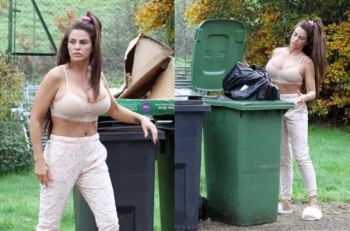 Zibil atmağa bu geyimdə getdi - Fotolar