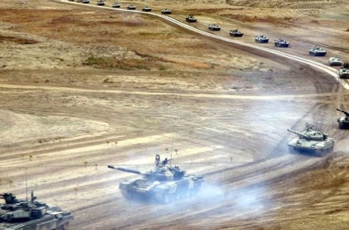 Naxçıvan Qarnizonu öz gücünü göstərdi - FOTO