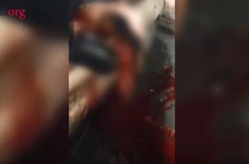 Bakıdakı dəhşətli qəzanın görüntüləri yayıldı - Qadının başı parçalandı (VİDEO)