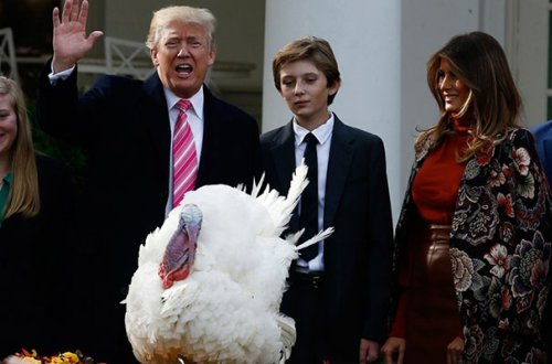 Tramp 2 hind quşunu “bağışladı” - Fotolar