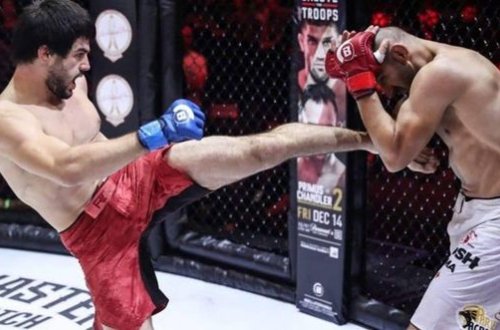 Azərbaycanlı döyüşçü məşhur turnirdə yerli idmançını əzişdirdi - VİDEO