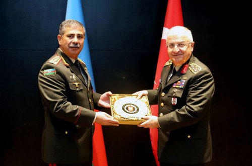 Zakir Həsənov Yaşar Gülerlə görüşüb - FOTO