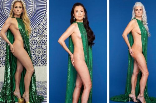 49 yaşlı qadınlar Cennifer Lopesin çılpaq fotosunu təkrar etdi – FOTO