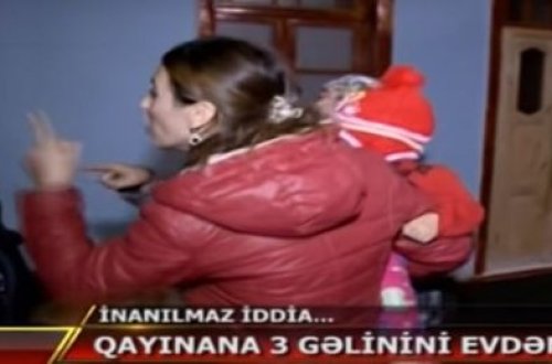 Azərbaycanda gəlin qayınanasını döydü - İnanılmaz görüntülər (VİDEO)