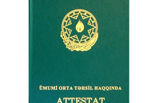 Ümumi təhsili nailiyyətlərlə başa vuranlara xüsusi nümunəli attestat veriləcək