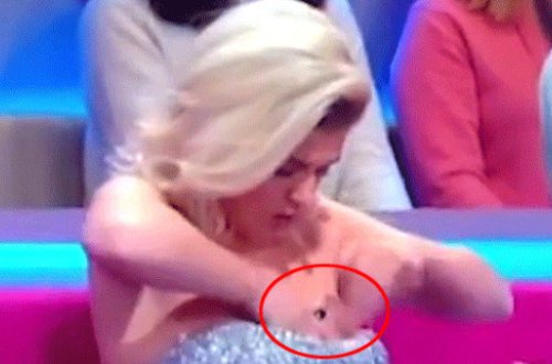 Canlı yayıma çıxan aparıcı həyəcandan telefonunu sinəsində gizlətdi - FOTO + VİDEO