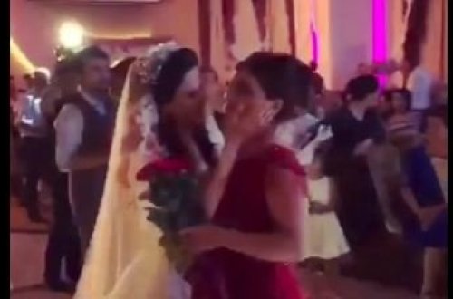 Bakıda bəy və gəlindən valideynlərinə sürpriz - VİDEO