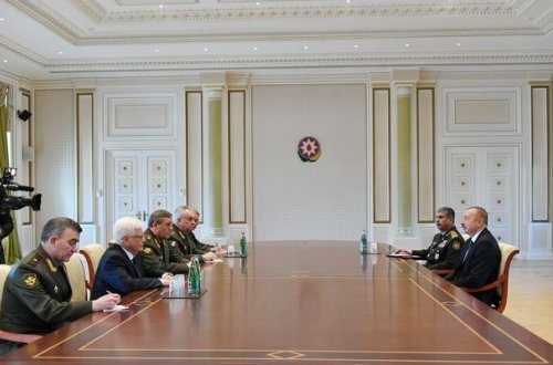 Valeri Gerasimov Bakıda İlham Əliyevlə danışıqlarda -YENİLƏNDİ