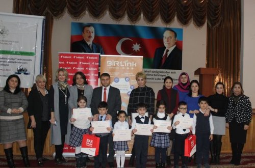 “Bakcell” müsabiqədə qalib gələn məktəbliləri mükafatlandırdı - FOTO