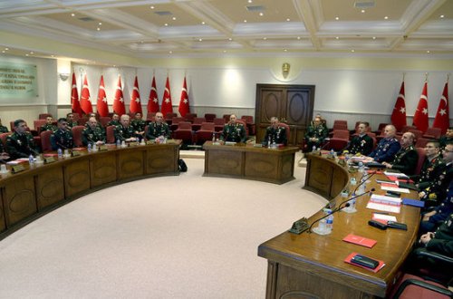 Azərbaycan-Türkiyə 11-ci Yüksək Səviyyəli Hərbi Dialoq İclası başlayıb - FOTO