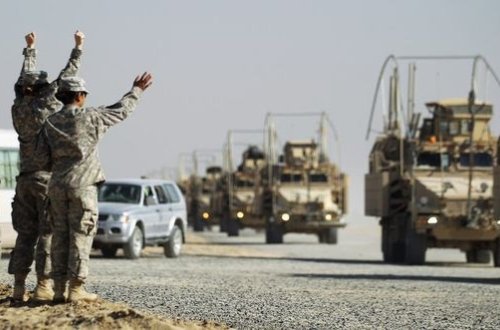 Suriyadan çıxan ABŞ qoşunlarının görüntüsü yayıldı - VİDEO