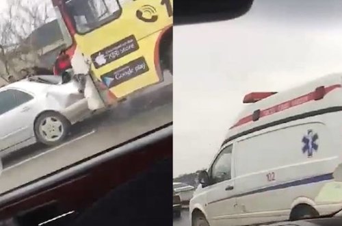 Bakı-Sumqayıt yolunda ağır qəza: Avtobus 