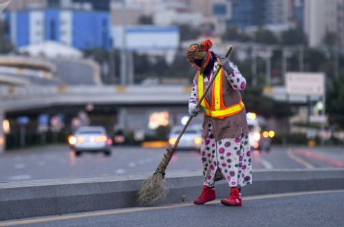 Azərbaycanda daha bir süpürgəçi faciəsi