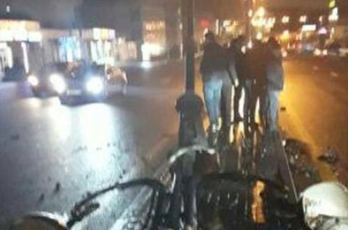 Babək prospektindəki dəhşətli qəzanın görüntüləri (VİDEO)