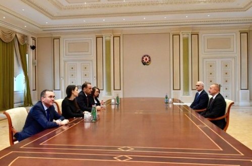 İlham Əliyev Serbiyanın baş nazirinin müavinini qəbul edib