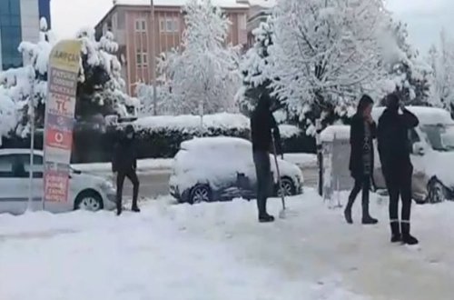 Türkiyədə qar həyatı iflic etdi - VİDEO