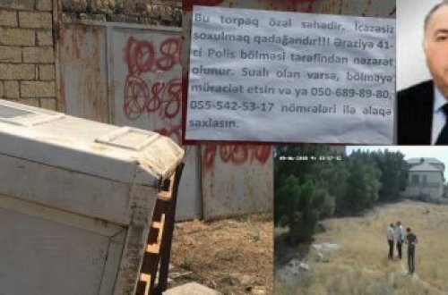 Növbəti rəzalət - ADPU-nin müəllimi Qarabağ qazisinin torpağını zorla əlindən alır... – VİDEO/FOTOLAR