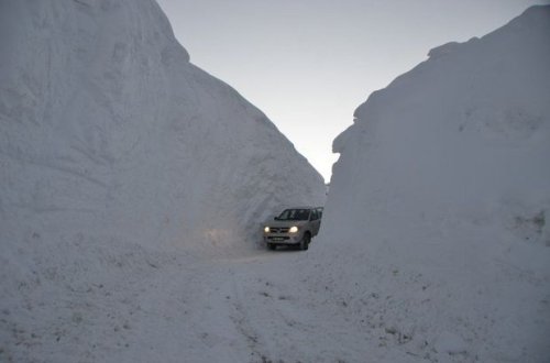 Türkiyəyə üç metr qar yağdı - FOTO