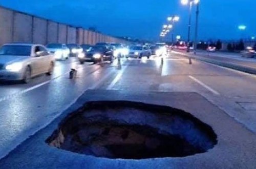 “Nobel”dəki yol yenə çökdü: Anarlar bir-birini ittiham edir (FOTO)