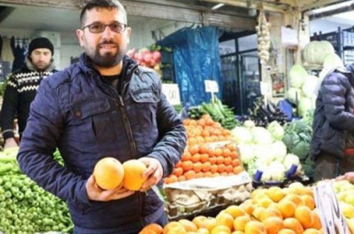 On ədəd sellofan torba gətirənə 1 kq portağal pulsuz verilir - FOTO