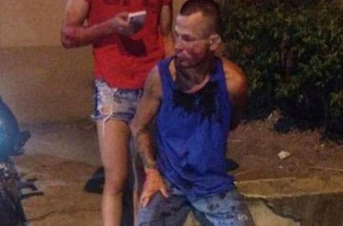 Soymağa çalışdığı qadın döyüşçü çıxdı - HƏYATININ ŞOKUNU YAŞADI - FOTO