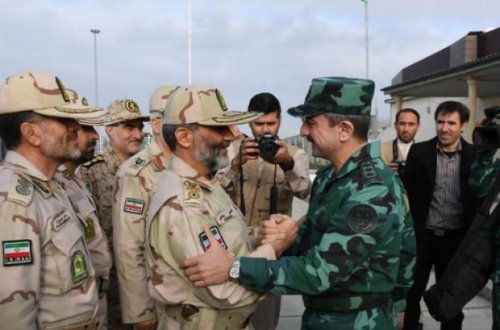 Elçin Quliyev iranlı komandanla görüşdü - FOTO