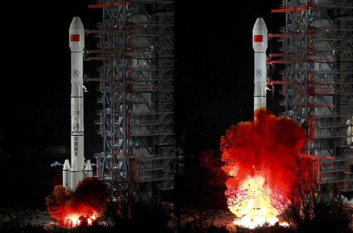 Çin daha bir peykini kosmosa çıxardı - VİDEO - FOTO