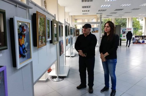 Azərbaycanlı rəssam Vəfa Babayevanın rəsm sərgisi açılıb - TÜRKİYƏDƏ (FOTOLAR)