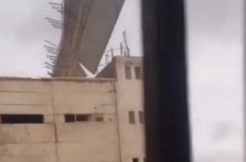 Güclü külək ATS-in binasının damını belə uçurdu - ANBAAN VİDEO